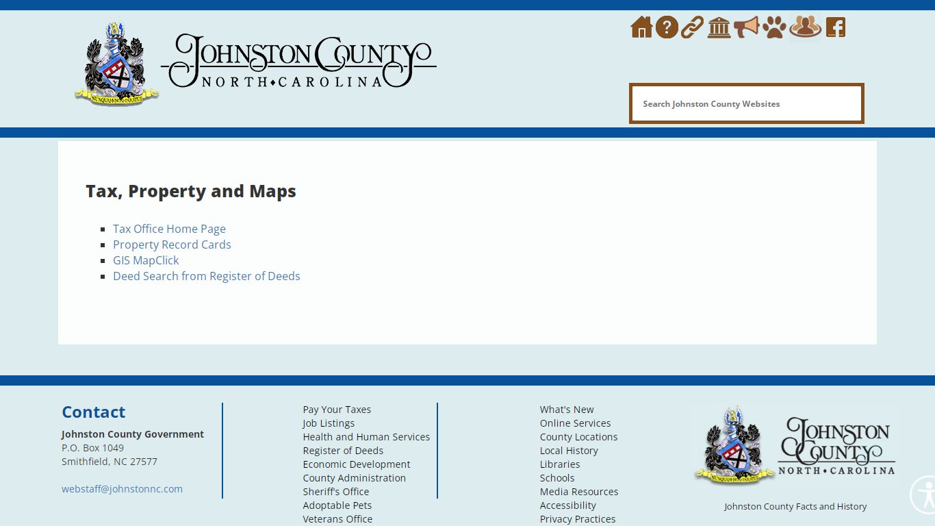 Tax, Property and Maps - Johnston County, North Carolina